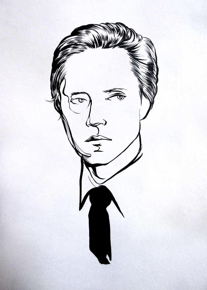 Christopher+Walken+for+Colette+Générique+Exhibition.+Ink+on+paper.jpg