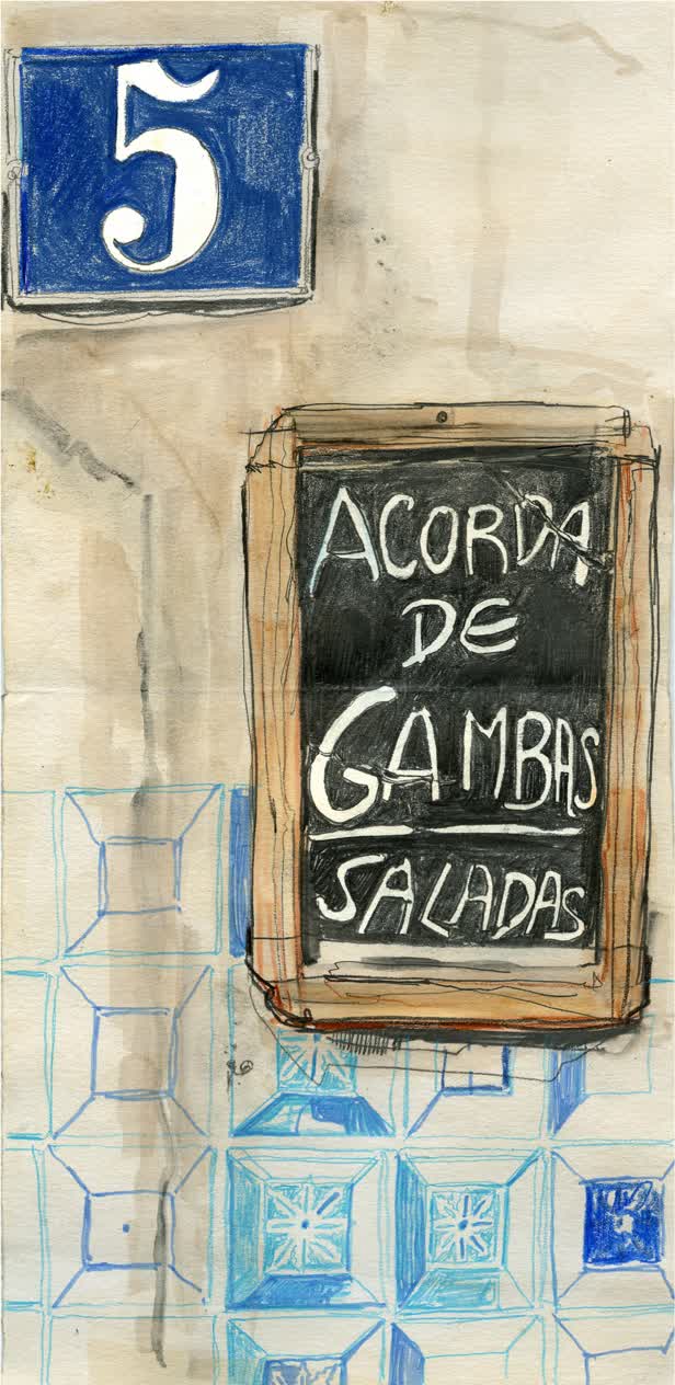 Acorda De Gambas Menu Reportage