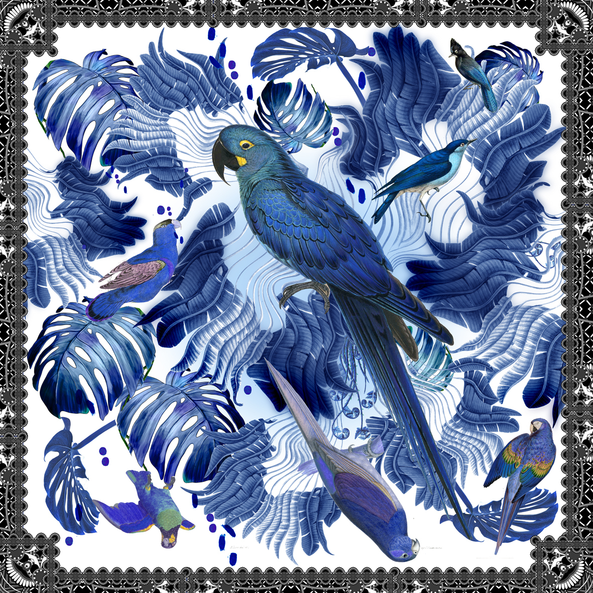 Blue Bird Scarf