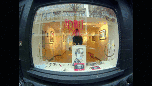 Time lapse of ADMIT ONE window At The Coningsby Gallery - Movie Quotes