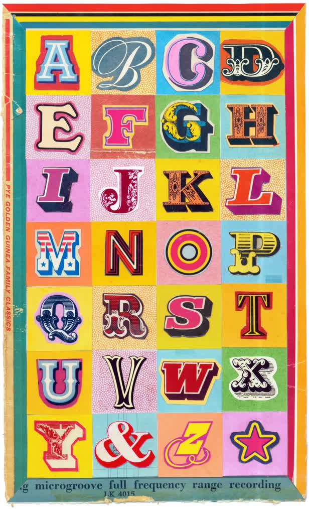Found Record Cover Alphabet A to Z