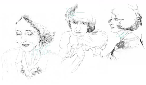 Virginia Woolf Noelle Chatelet Francoise Sagan / Femmes Magazine