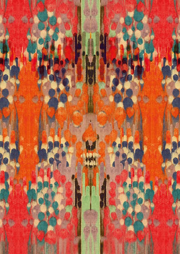 Wallpaper Print Santa Muerte