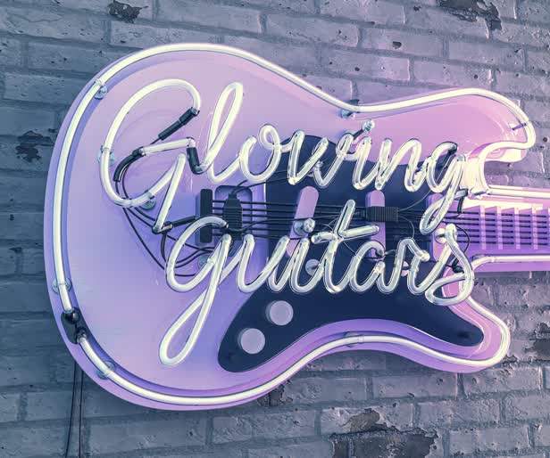 Glowing Guitars / Personal work.