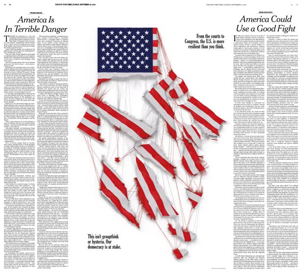 US in danger / NYT spread