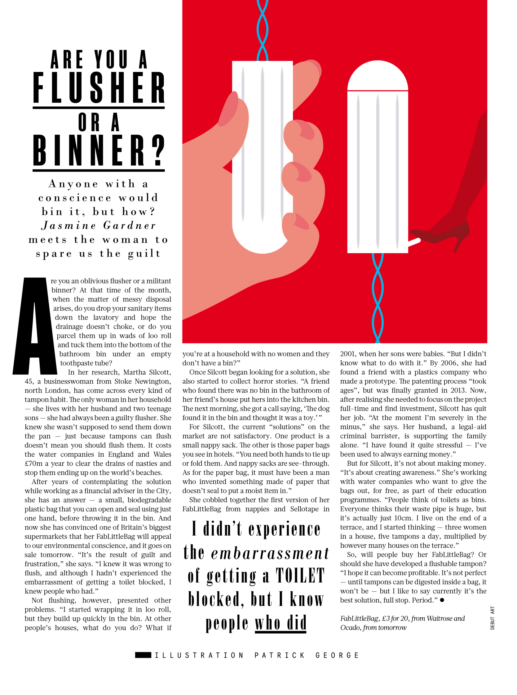Tampon Disposal Sunday Times Style