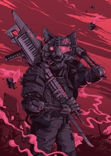 Cyber Wolf / Knives At Sea