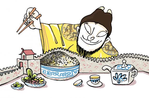 Great Wall rice mortar / children's editorial