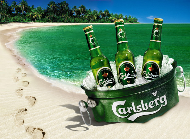 Beach Beer Bucket / Carlsberg