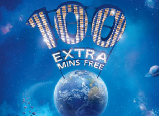 O2 100 Extra Mins Free
