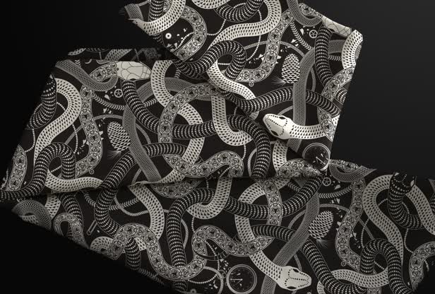 Snake silk scarf / Hugo and Marie