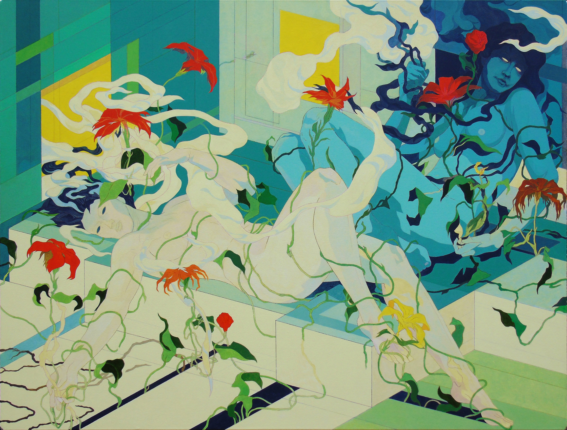 The Owl And The Lark-acrylic on canvas - 90 x 120cm.jpg