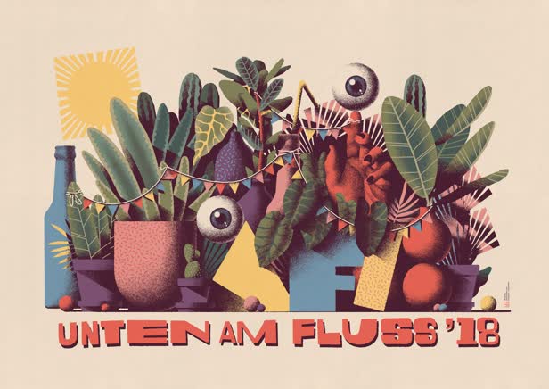 Unten am Fluss 2018 Festival Poster
