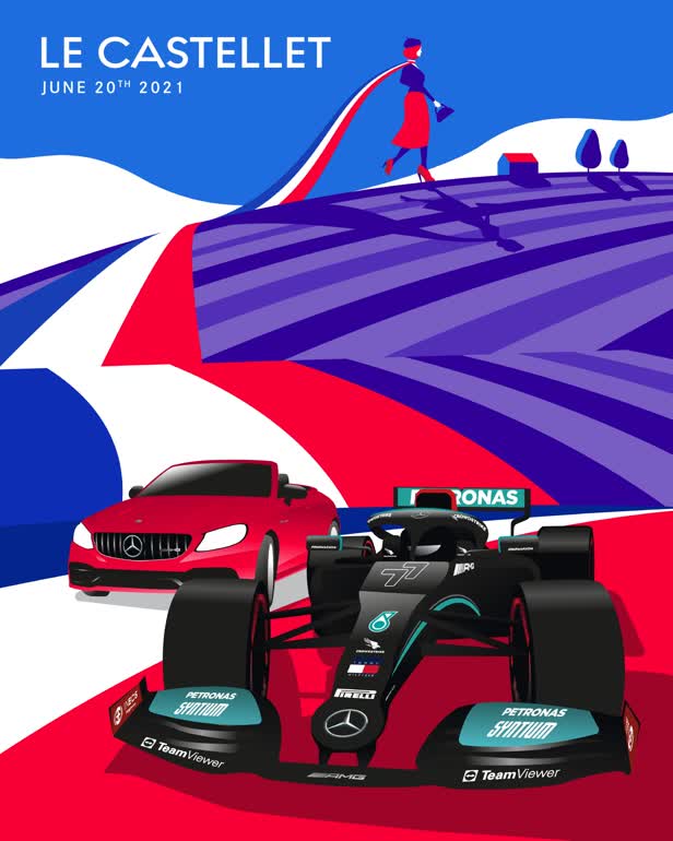 France Poster / AMG F1