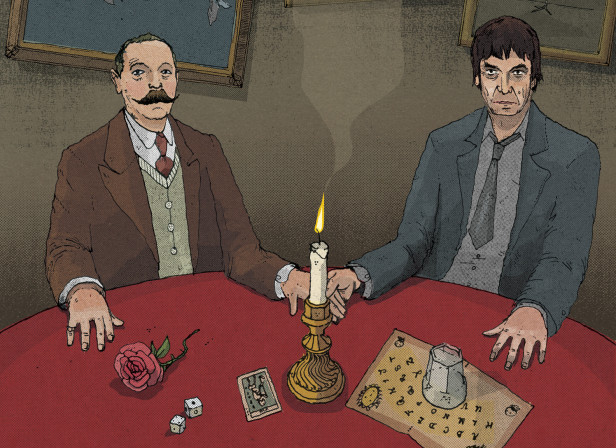 Conan Doyle and Ian Rankin / The Telegraph