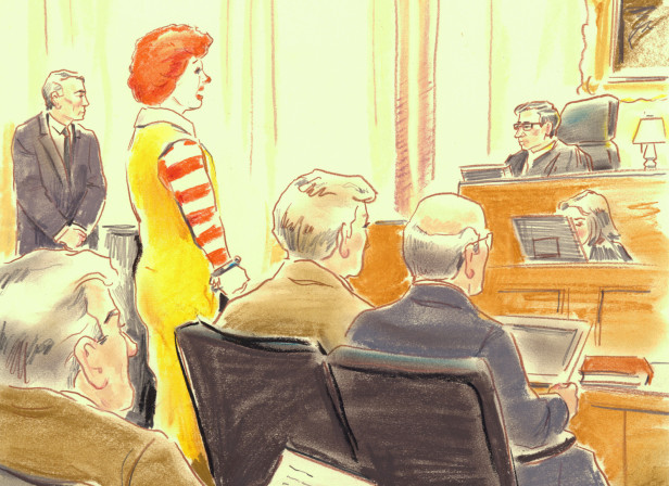 Ronald McDonald On Trial / Men's Health Magazine