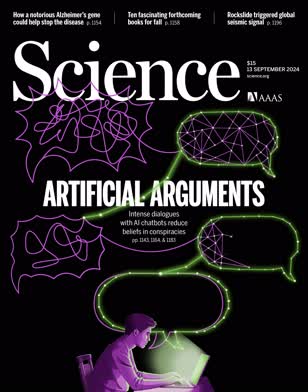 Artificial Arguments Cover / Science magazine