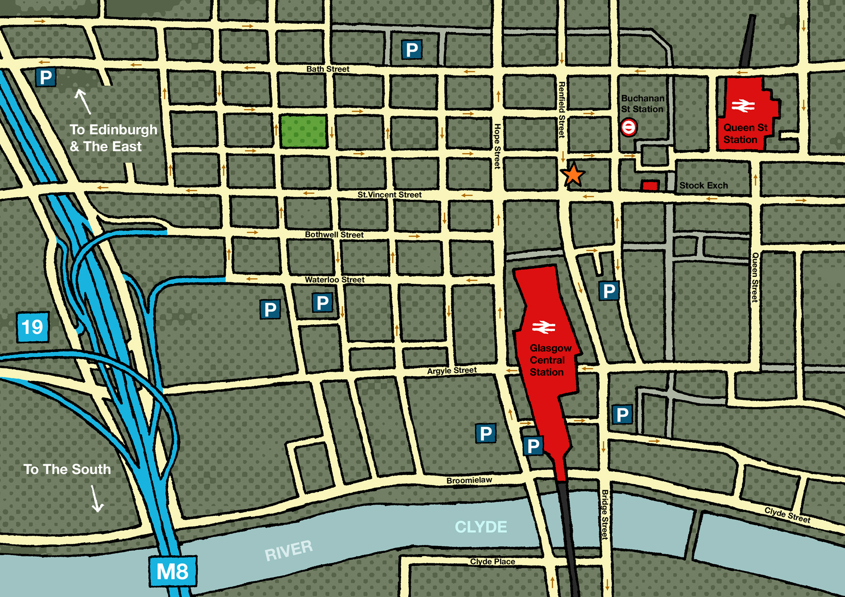 S&amp;J Glasgow Map