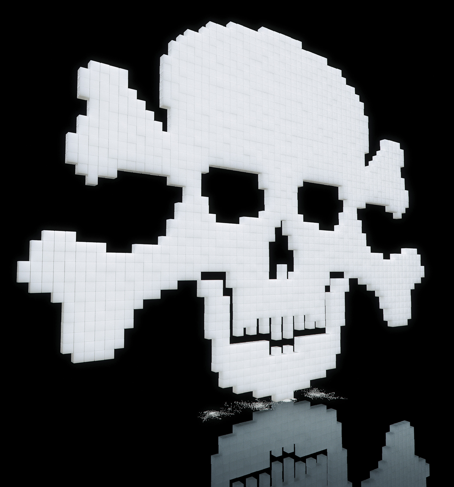 Sugar Cube Skull &amp; Crossbones