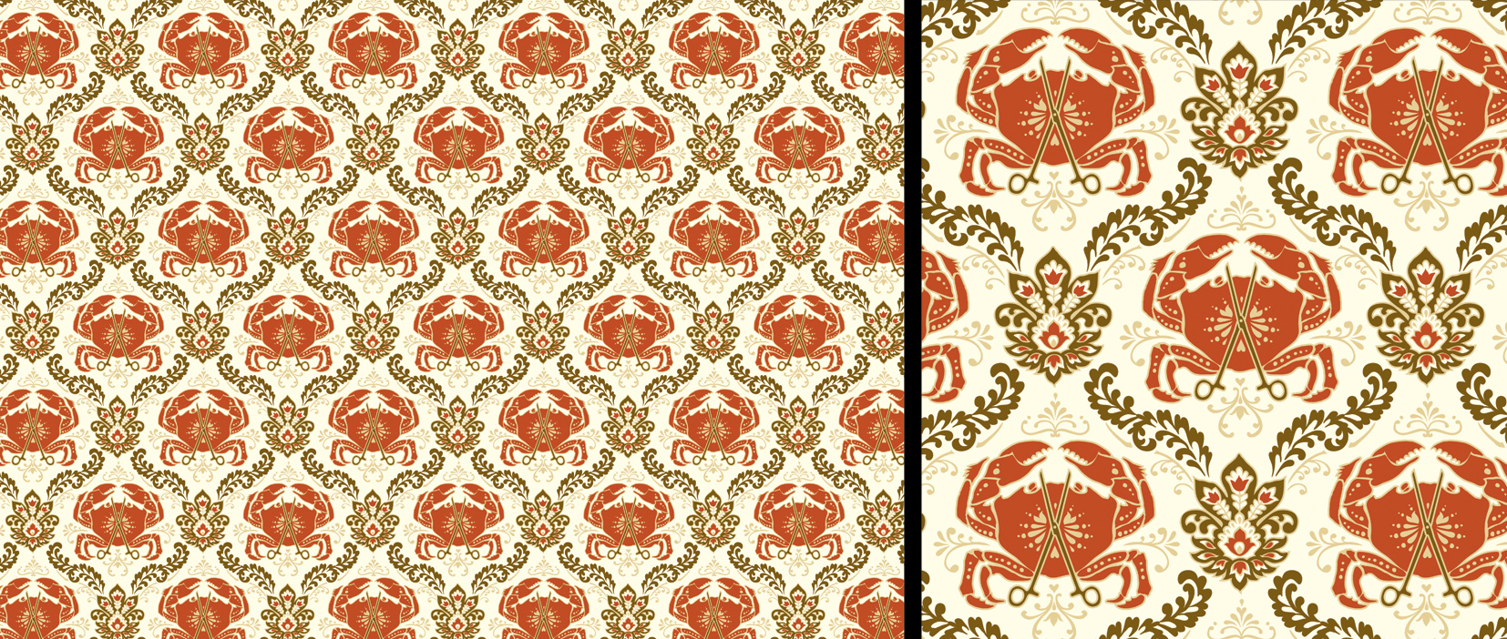 Crab Damask