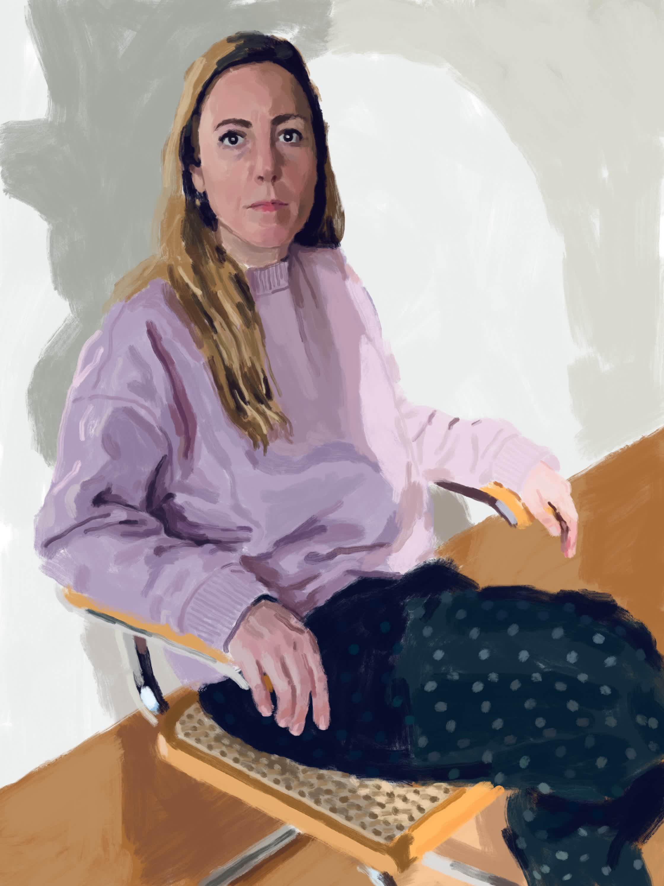 PERSONAL_WORK:'SARAH_IN_POLKA_DOTS':DIGITAL_PAINTING.jpg