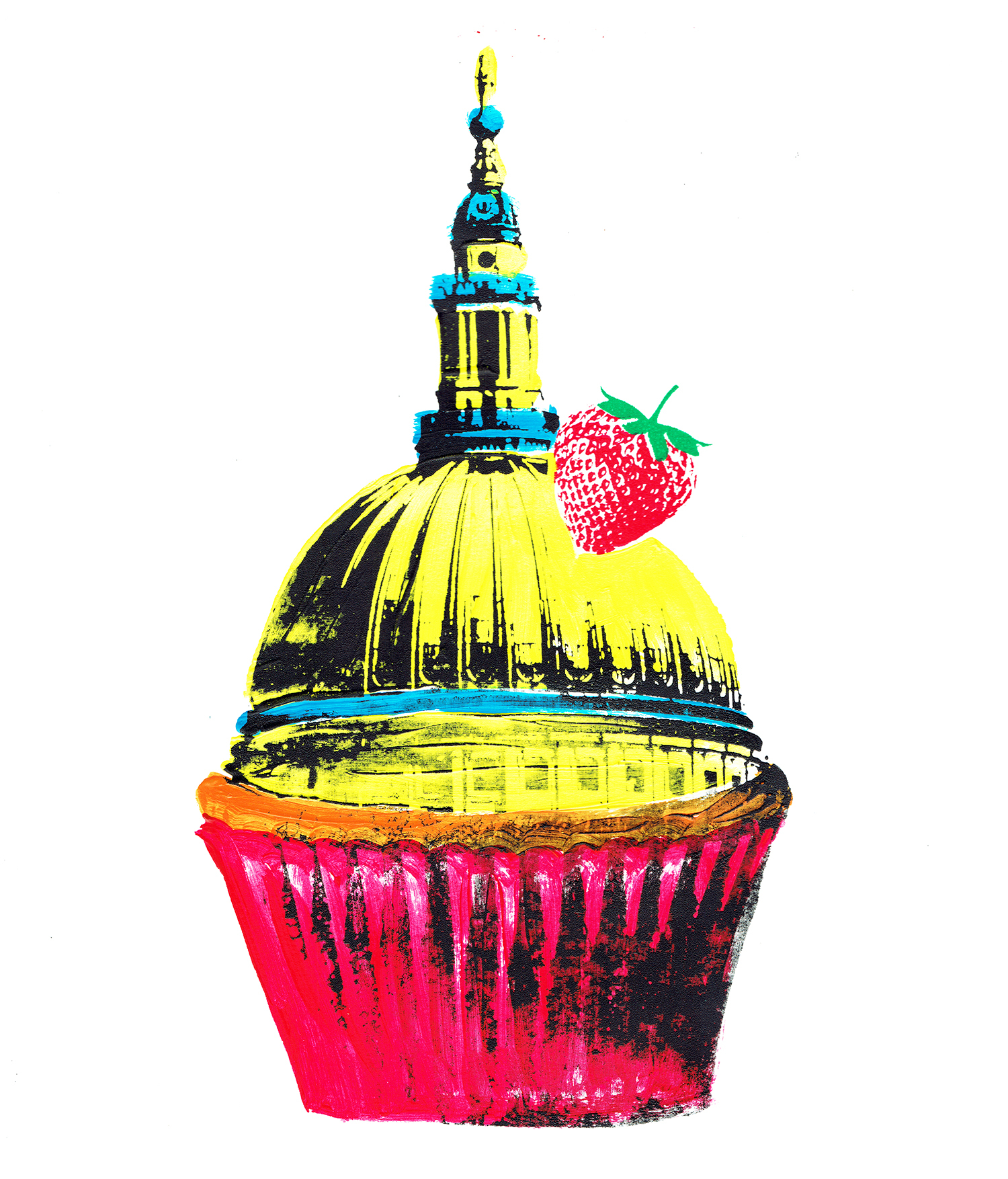 roomzzz_deli_afternoon_tea_cake_cupcake_london_st_pauls_screenprint_katie_edwards_illustration.jpg