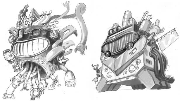 Robot Character Sketches