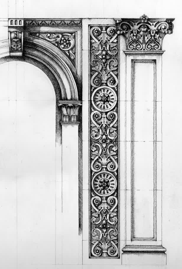 Stonework at the Royal Academy