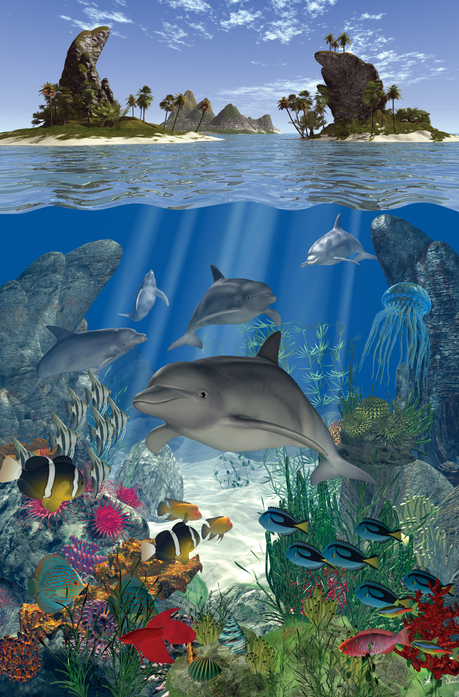Underwater Sea Life Poster