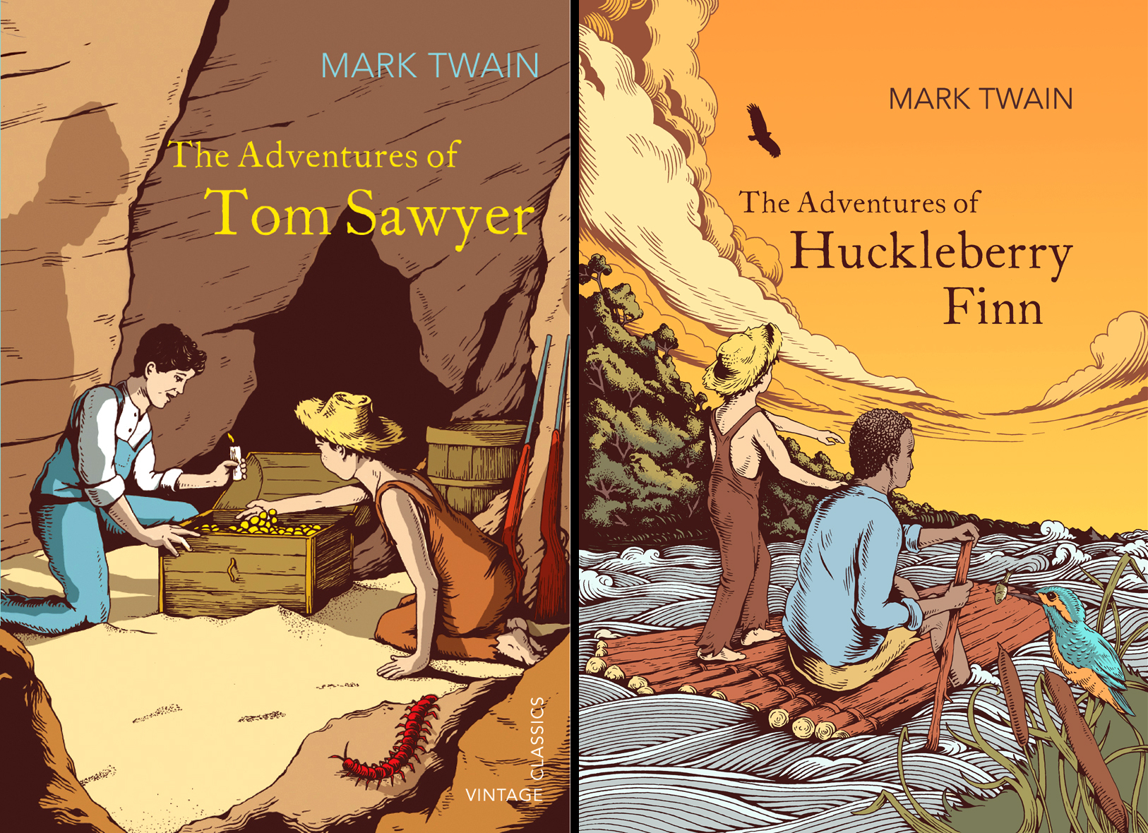 Mark Twain Book Covers / Joe Wilson Projects Debut Art