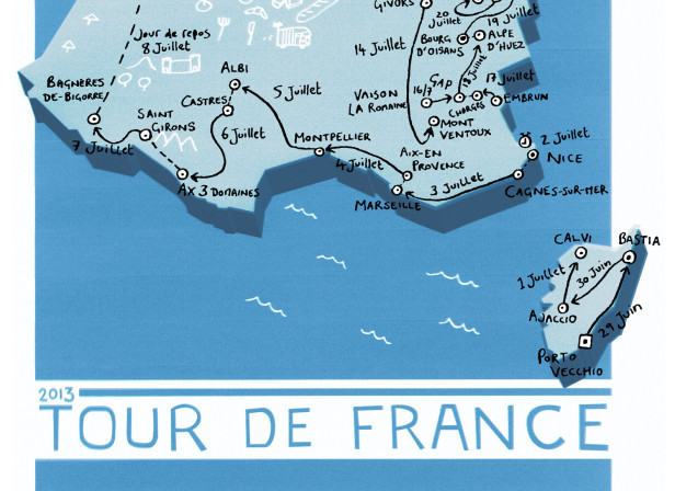 Tour de France 2013 Map