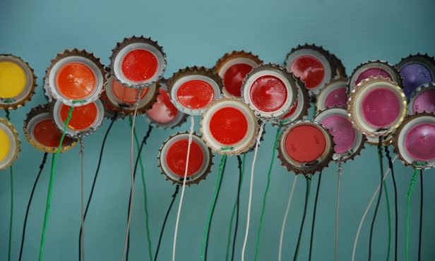 Bottle Top Flowers