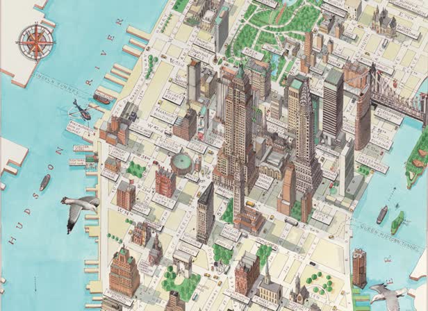 Manhattan Map / The Times