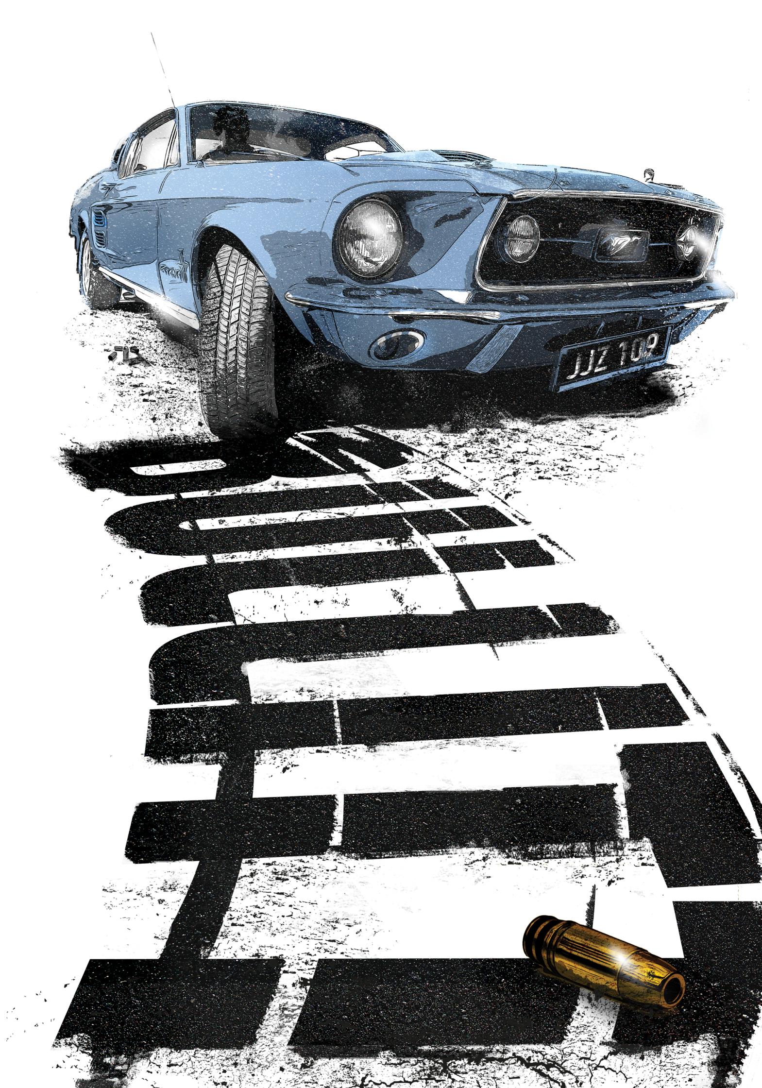 Steve McQueen's 'Bullitt' Mustang - Chris Malbon - Debut Art