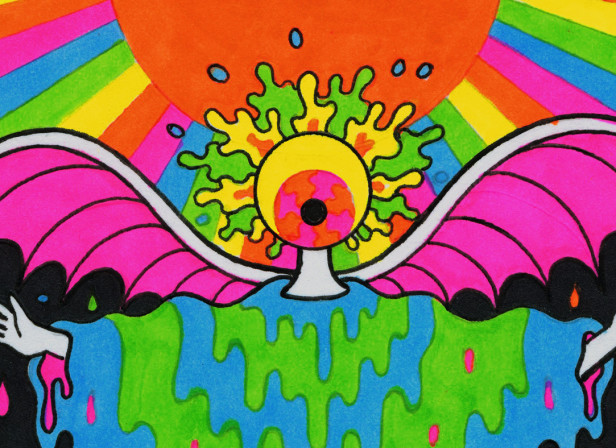 With A Little Help from My Fwends Original Art / The Flaming Lips