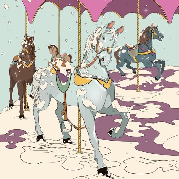 Carousel scarf / Personal work