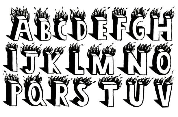 On Fire Alphabet