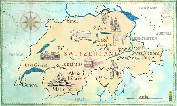 Switzerland Map