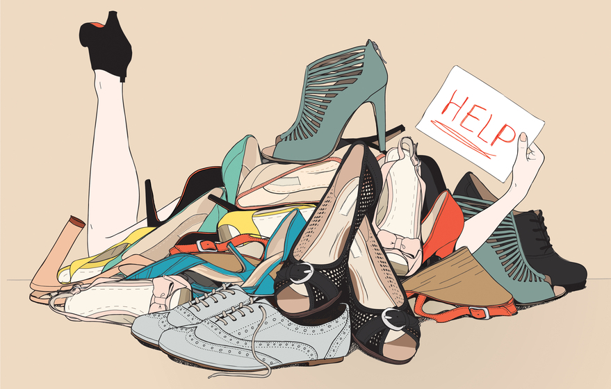 Shoe Mountain Carol Del Angel Debut Art