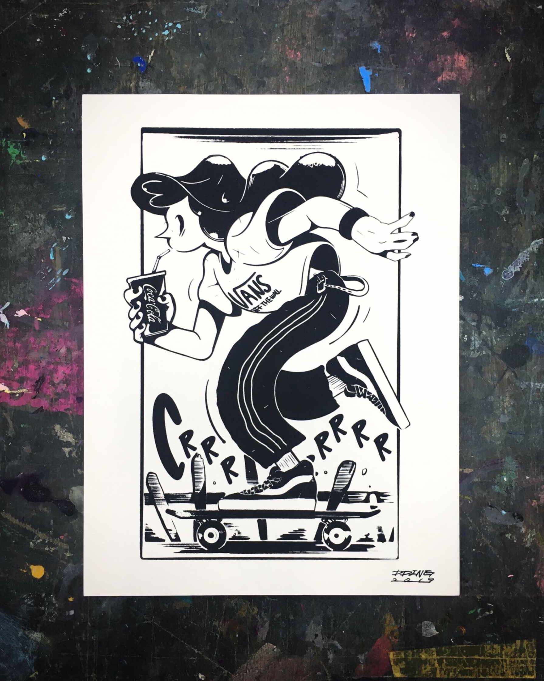 Skater: hand silkscreen : 2019.png