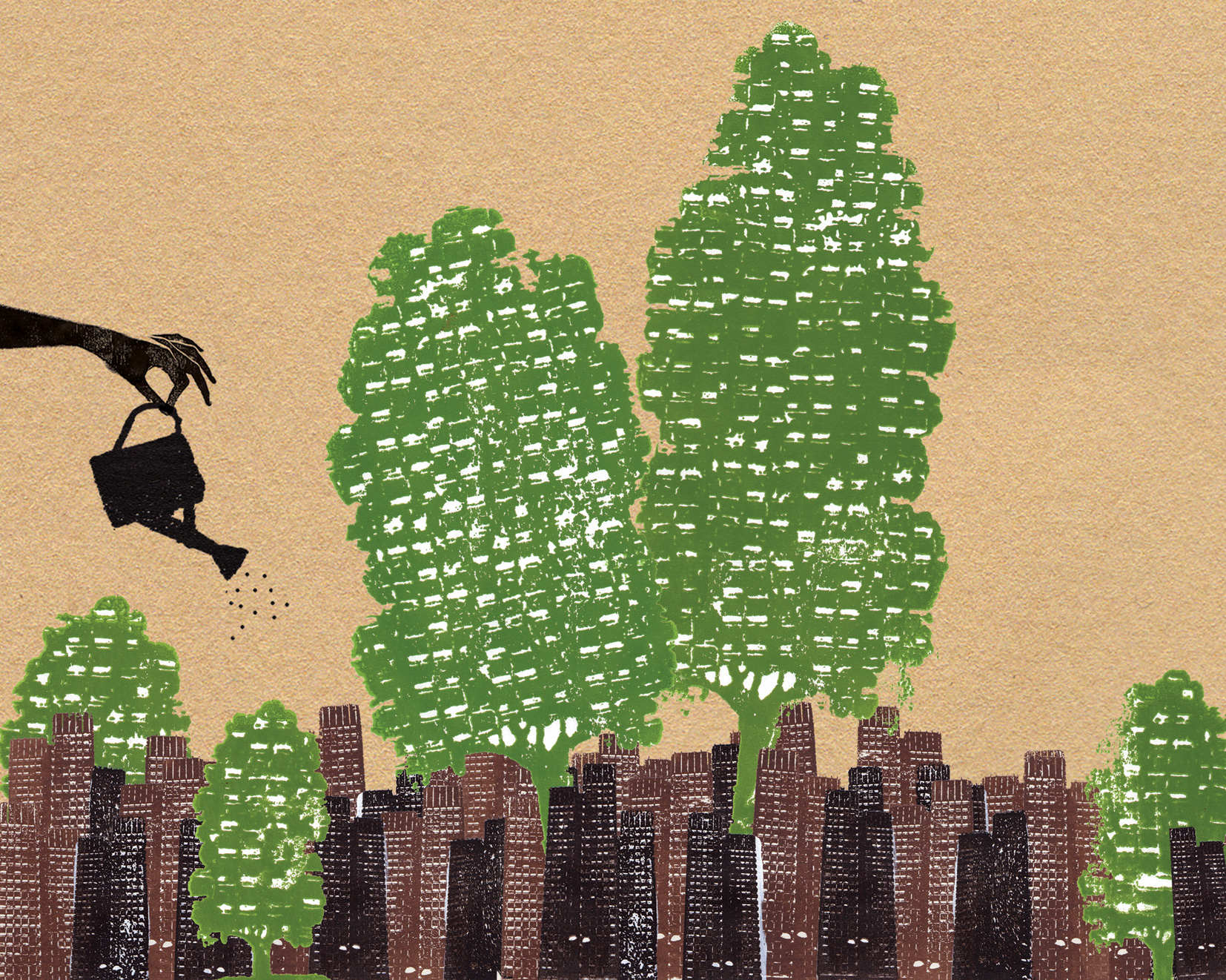 Building A Green Town