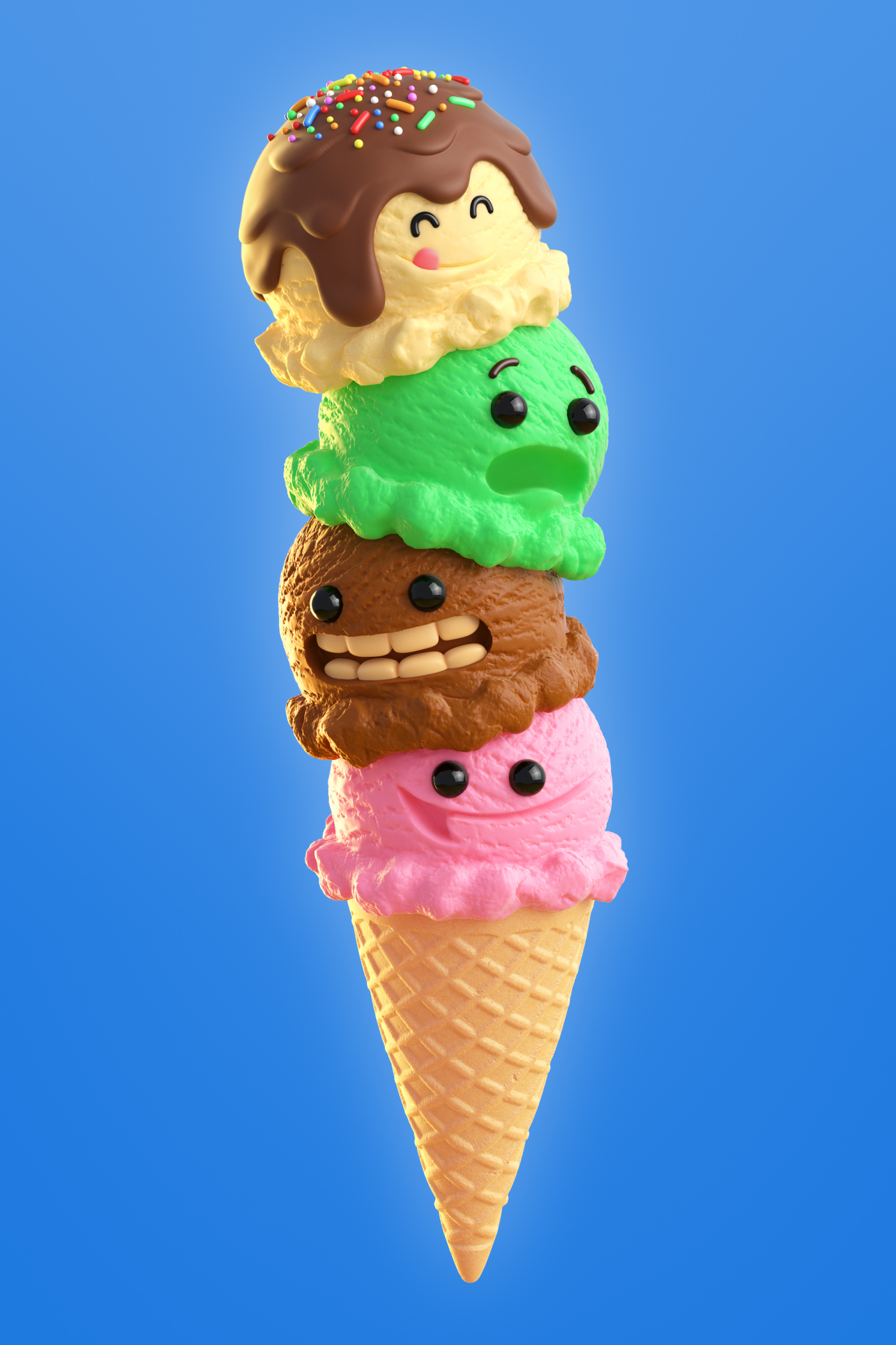 Ice Cream Characters