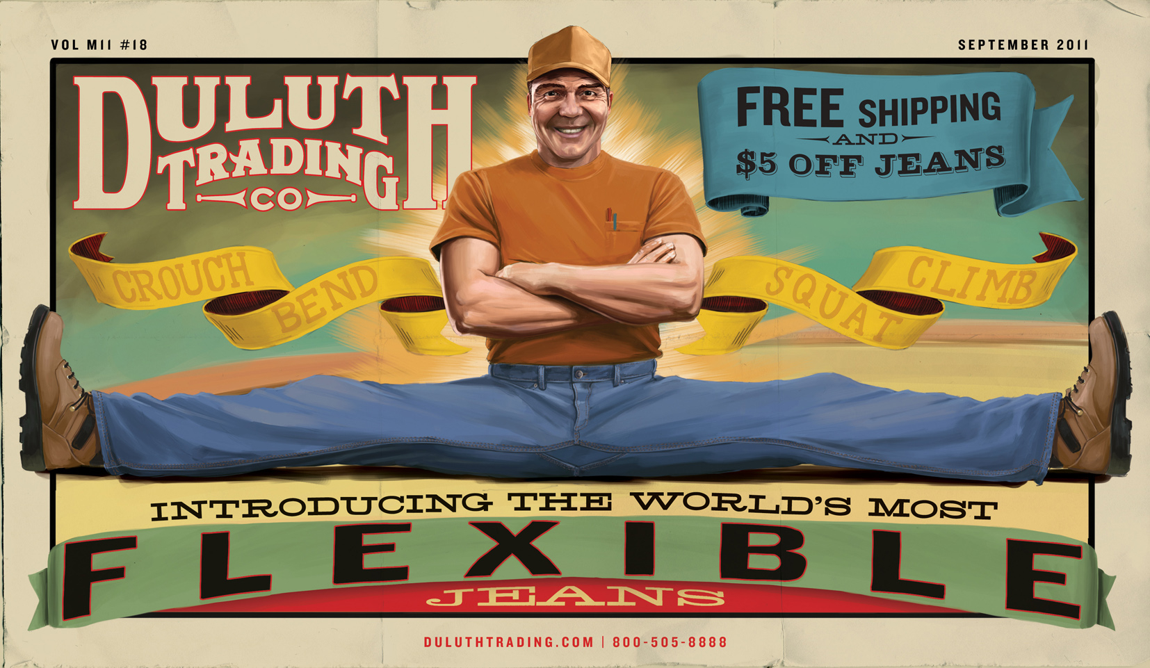 Duluth Trading Co Poster The Red Dress Debut Art