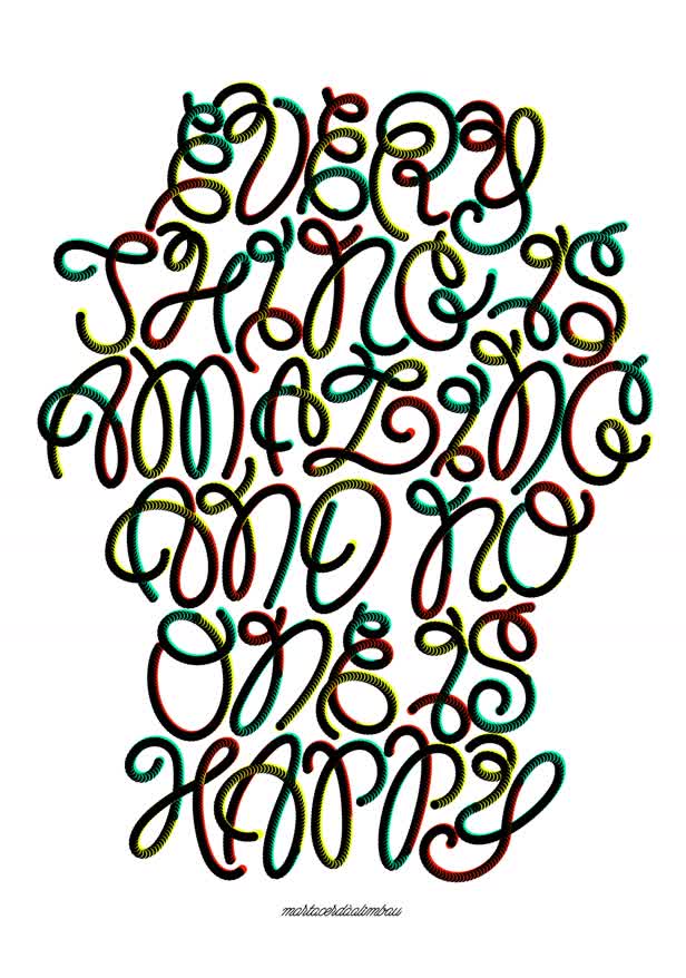 Fedrigoni Spaghetti Lettering