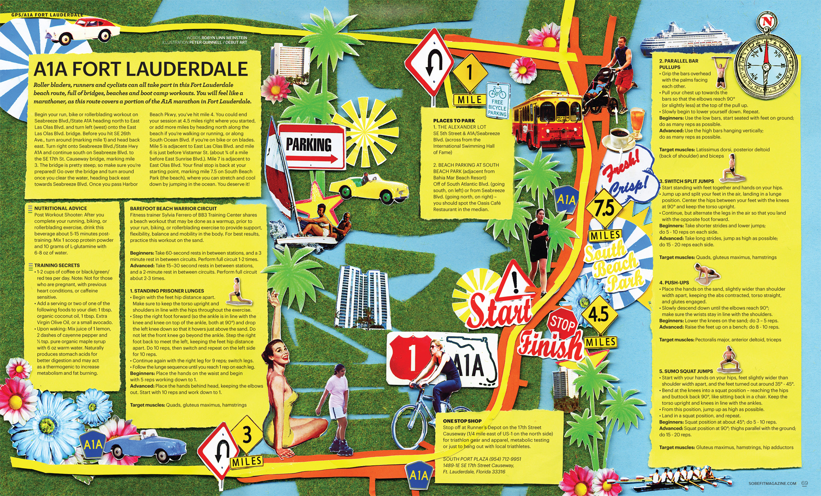 Running Cycling Map Fort Lauderdale